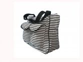 Bolsa listras - PRETA (2 bolsos)
